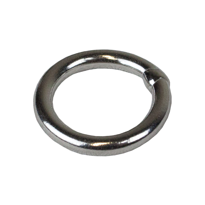 Stainless steel ring for Optimist mainsheet